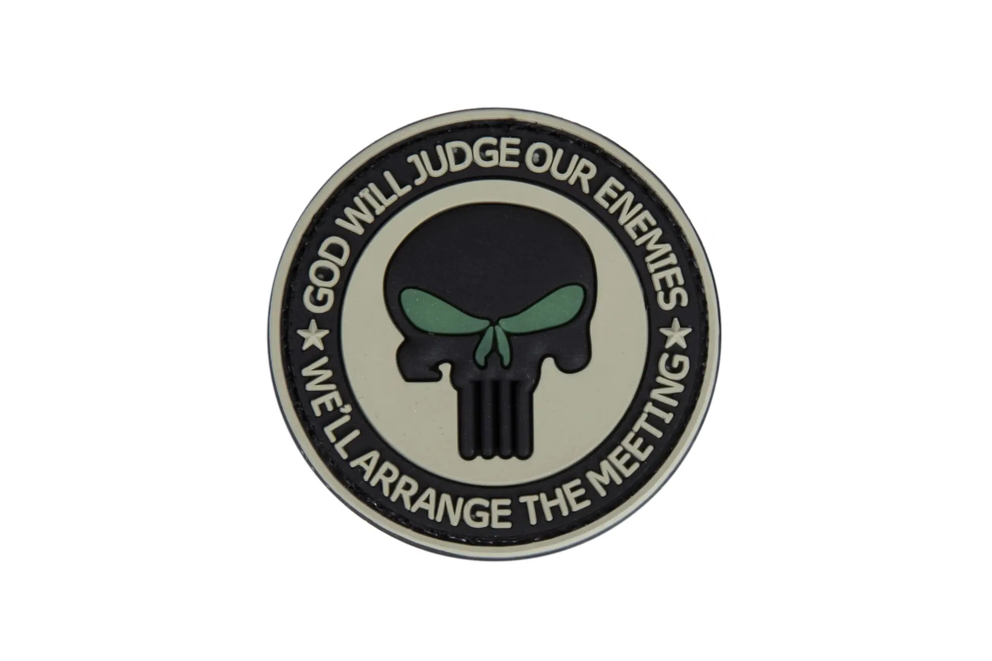 GFC Tactical 3D patch 'God Will Judge Our Enemies' Green