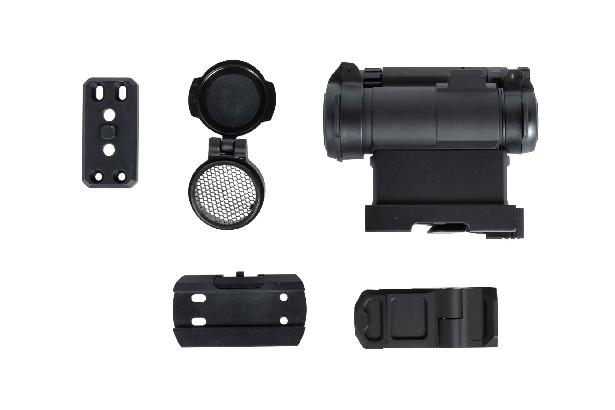 JJ Airsoft M5 red dot sight with 3 mounts Black-2