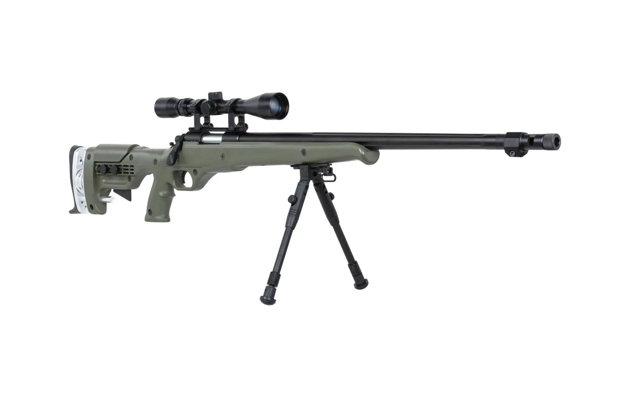 airsoft WELL MB12DG Sniper Rifle Olive-6