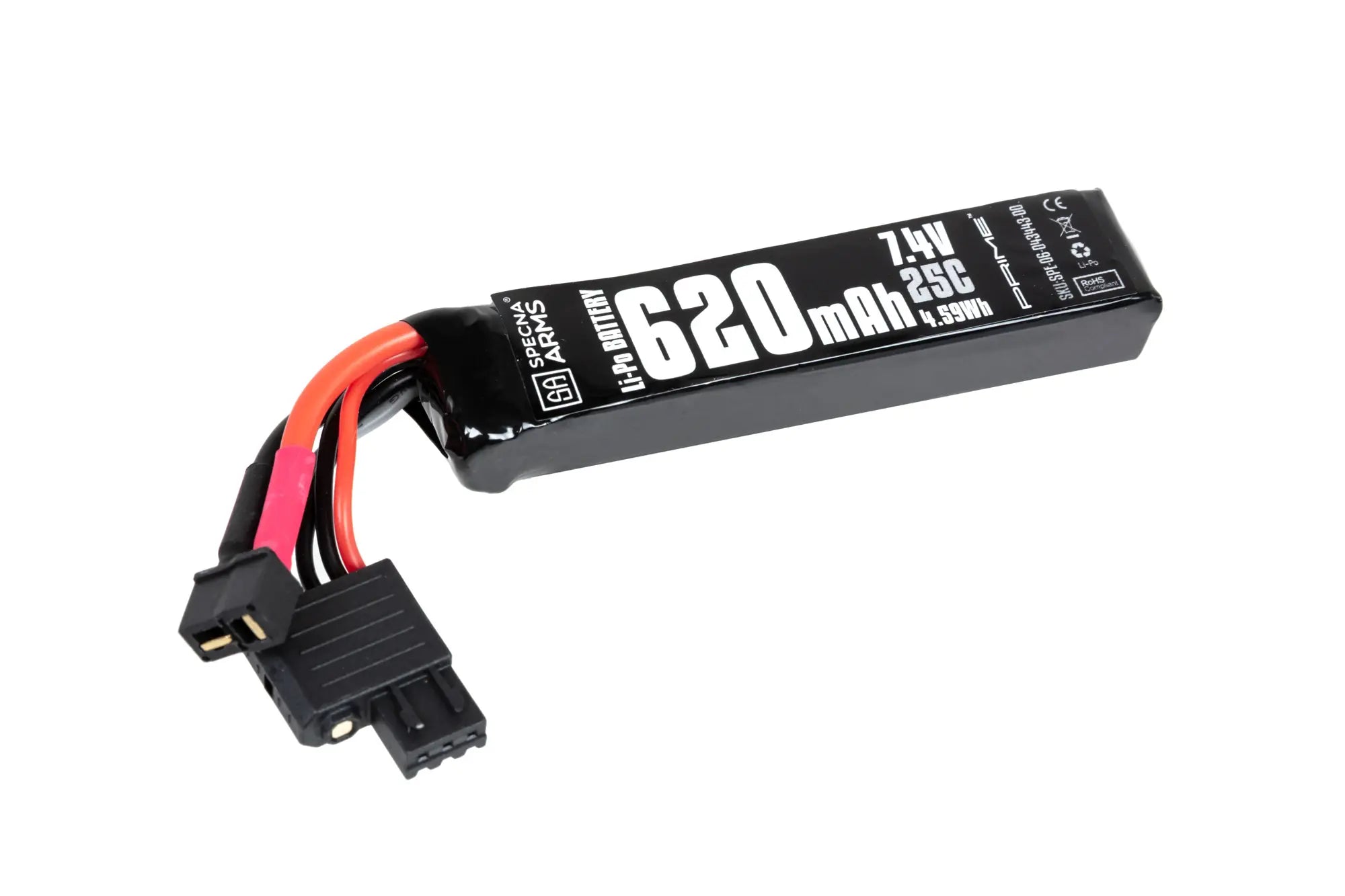 Li-Po Specna Arms x Gens Ace 620 mAh 25C 7.4V T-Deans mini G-Tech battery