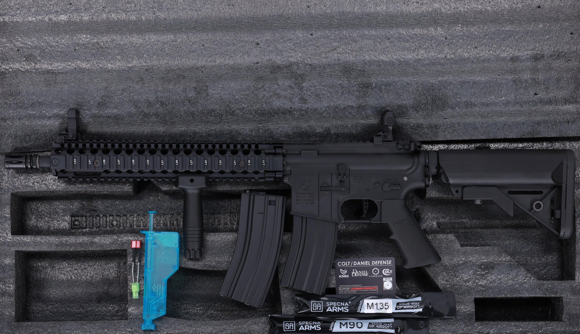 Colt x Daniel Defense MK18 SA-P26 PRIME BLDC 14.5" AEG Assault Rifle – Black-12