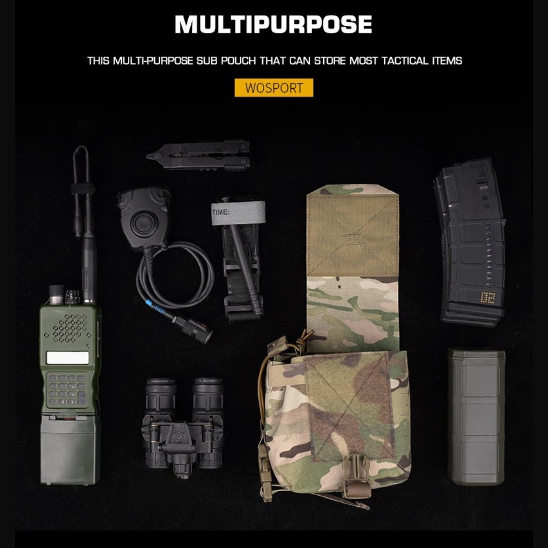 WST Multifunctional Molle Pouch with Radio Pocket, Large - Ranger Green Home > All products > Airsoft equipment and guns cases > Pouches, pockets, discarders > Multipurpose Wosport