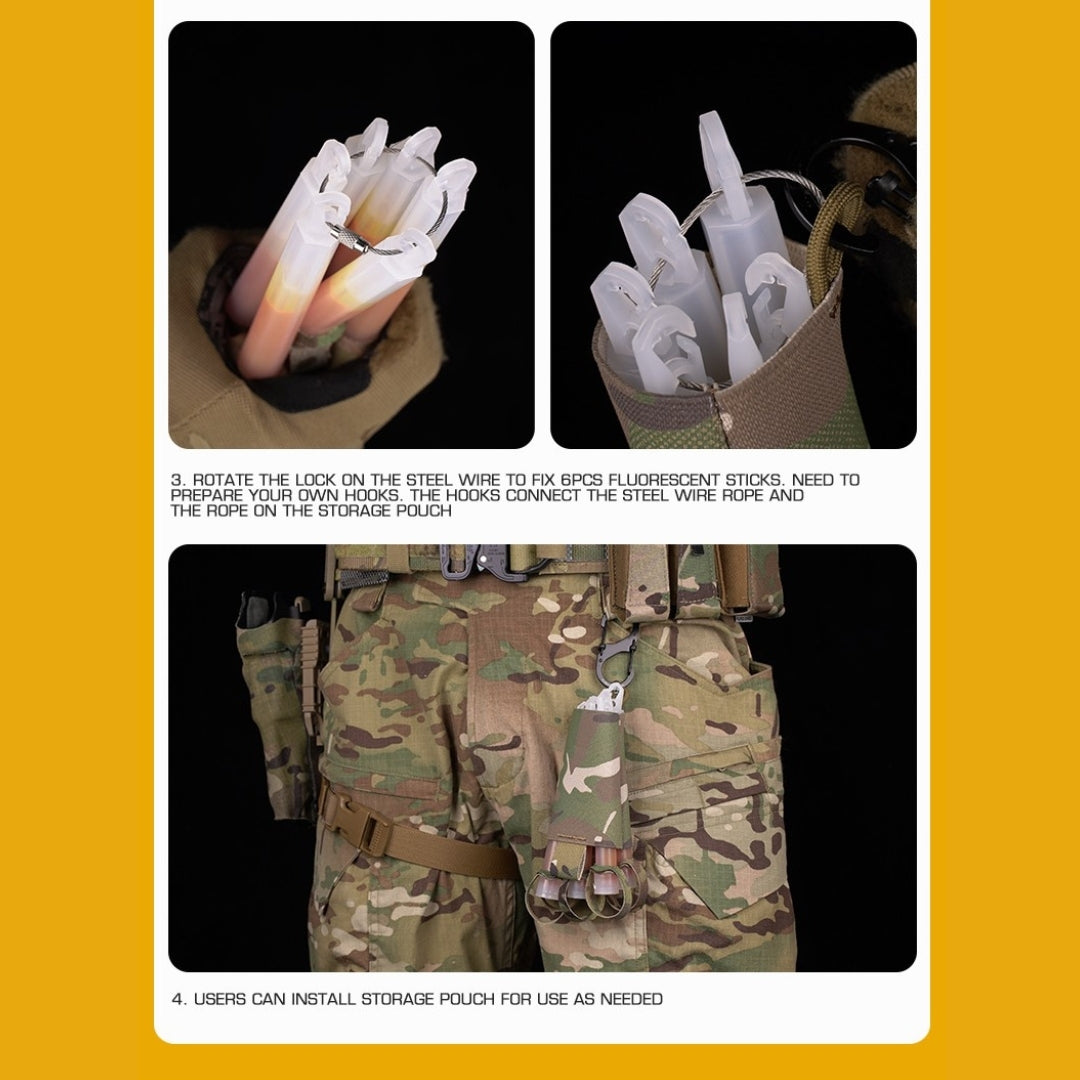 WST Glow Stick Tactical Storage Pouch - MC Home > All products > Airsoft equipment and guns cases > Pouches, pockets, discarders > Other cases and pockets Wosport