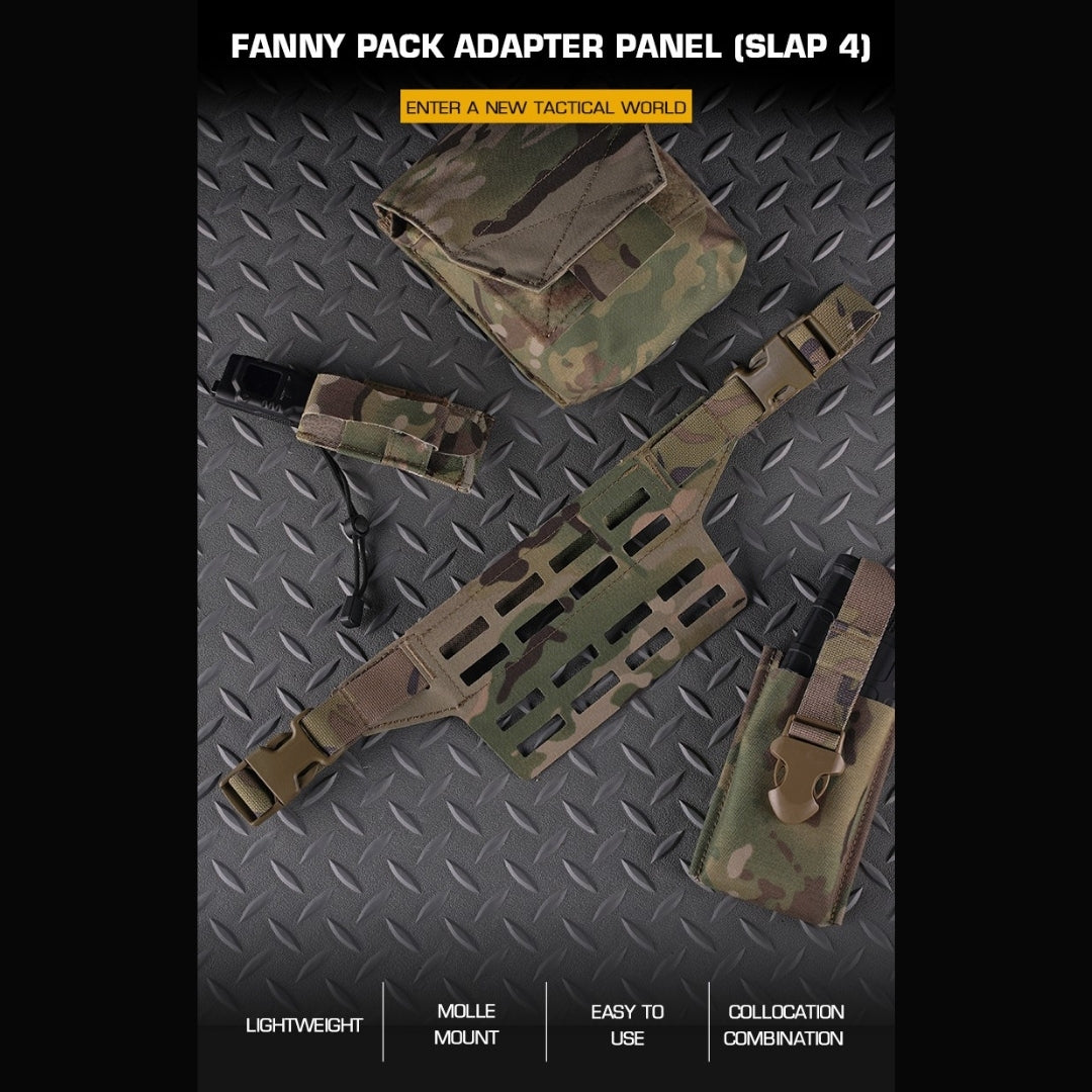 WST Fanny Pack Molle Adapter Panel , Small (4 Rows) - MC Home > All products > Airsoft equipment and guns cases > Pouches, pockets, discarders > Multipurpose Wosport
