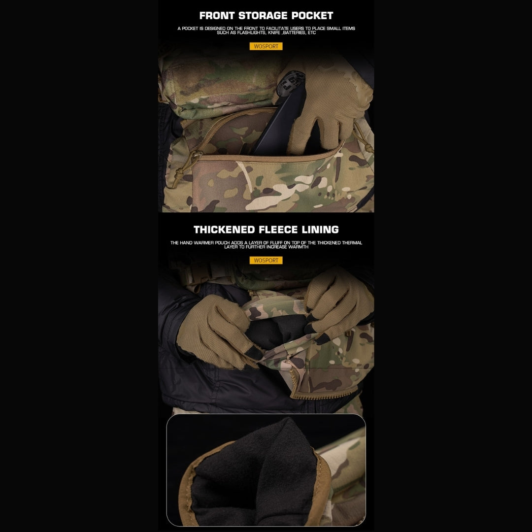 WST Multifunctional Hand Warmer with Pocket (Fanny Pack) - Ranger Green Home > All products > Airsoft equipment and guns cases > Pouches, pockets, discarders > Abdominal pouches and kidneys Wosport