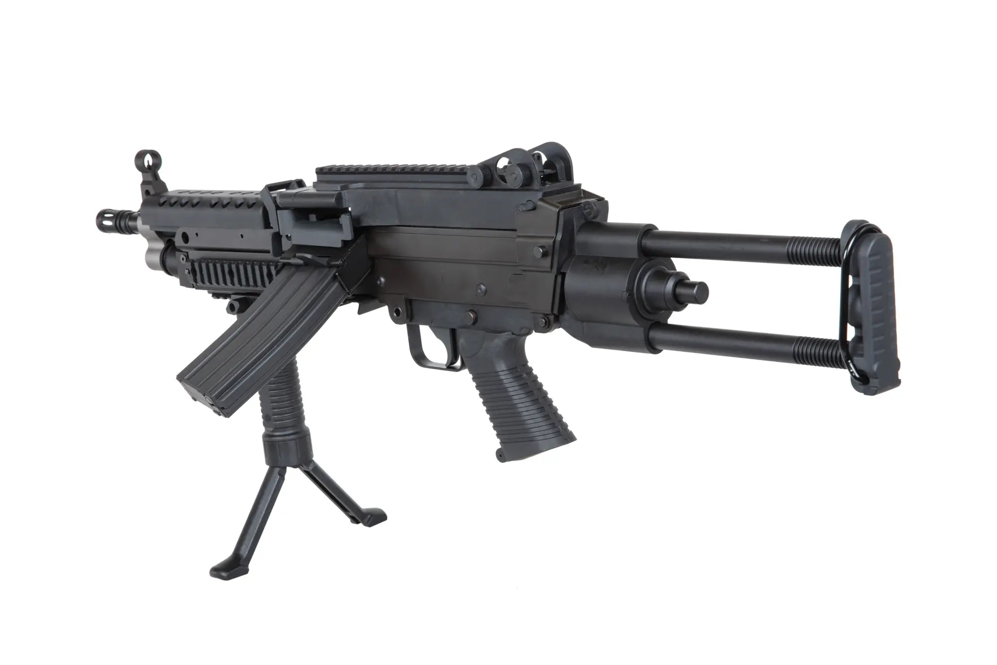 A&K M249 Para Black Airsoft Machine Gun-2