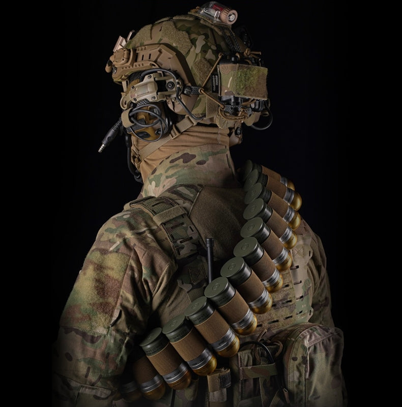 WST Bandolier Belt for 16 pcs 40mm Grenade Shell - Coyote Tasche Wosport