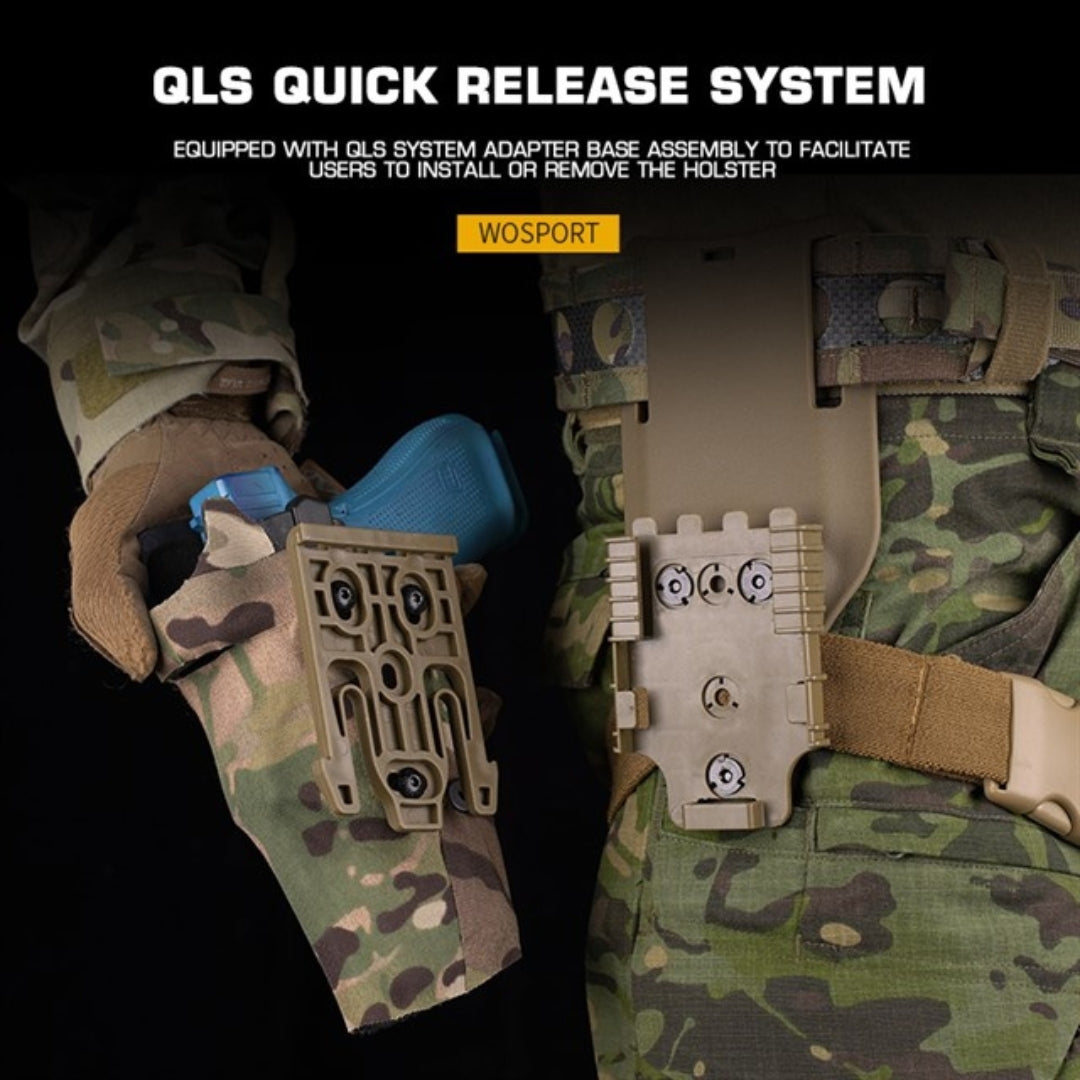 Holster Glock 17 with Low Rise Platform - Coyote