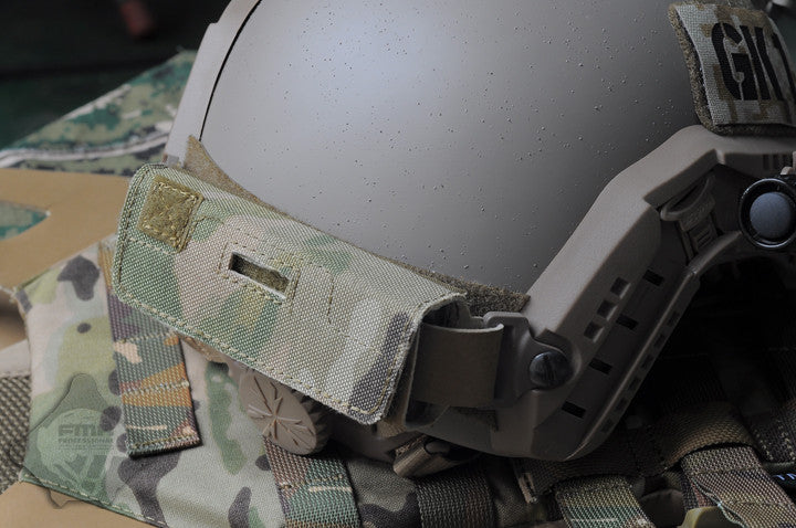 FMA Helmet Balancing Rear Pouch with Weight Blocks - Tan