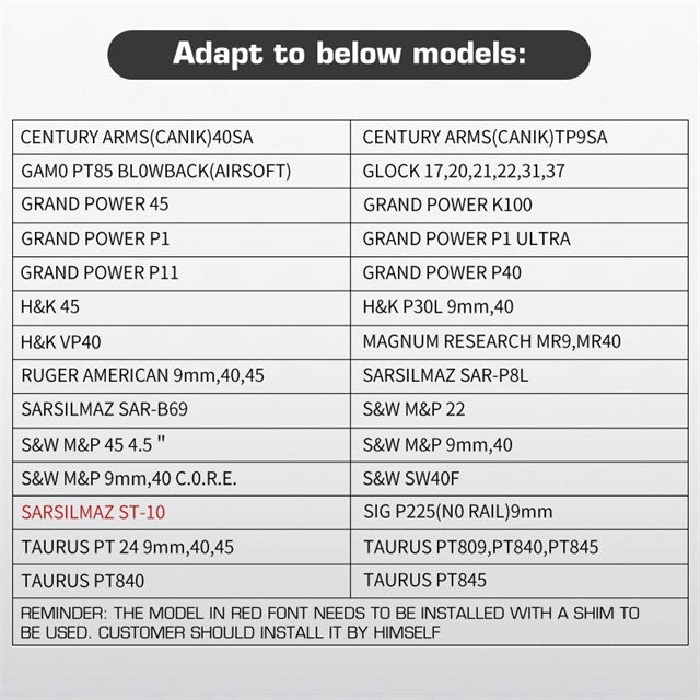 Universal Belt Holster (Glock 17, P226, M92F) Left Hand - Green