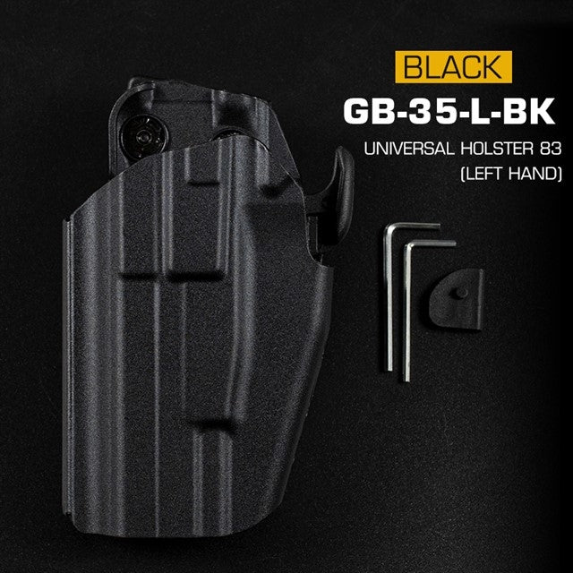 Universal Belt Holster (Glock 17, P226, M92F) Left Hand - Black