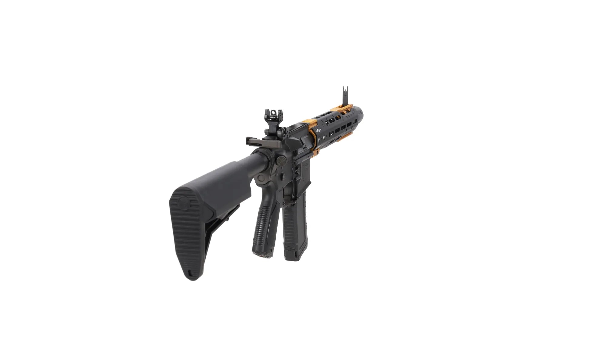 King Arms x Strike Industries Sentinel GRIDLOK® 11" Aster SE ETU Black and Gold airsoft Carbine-12
