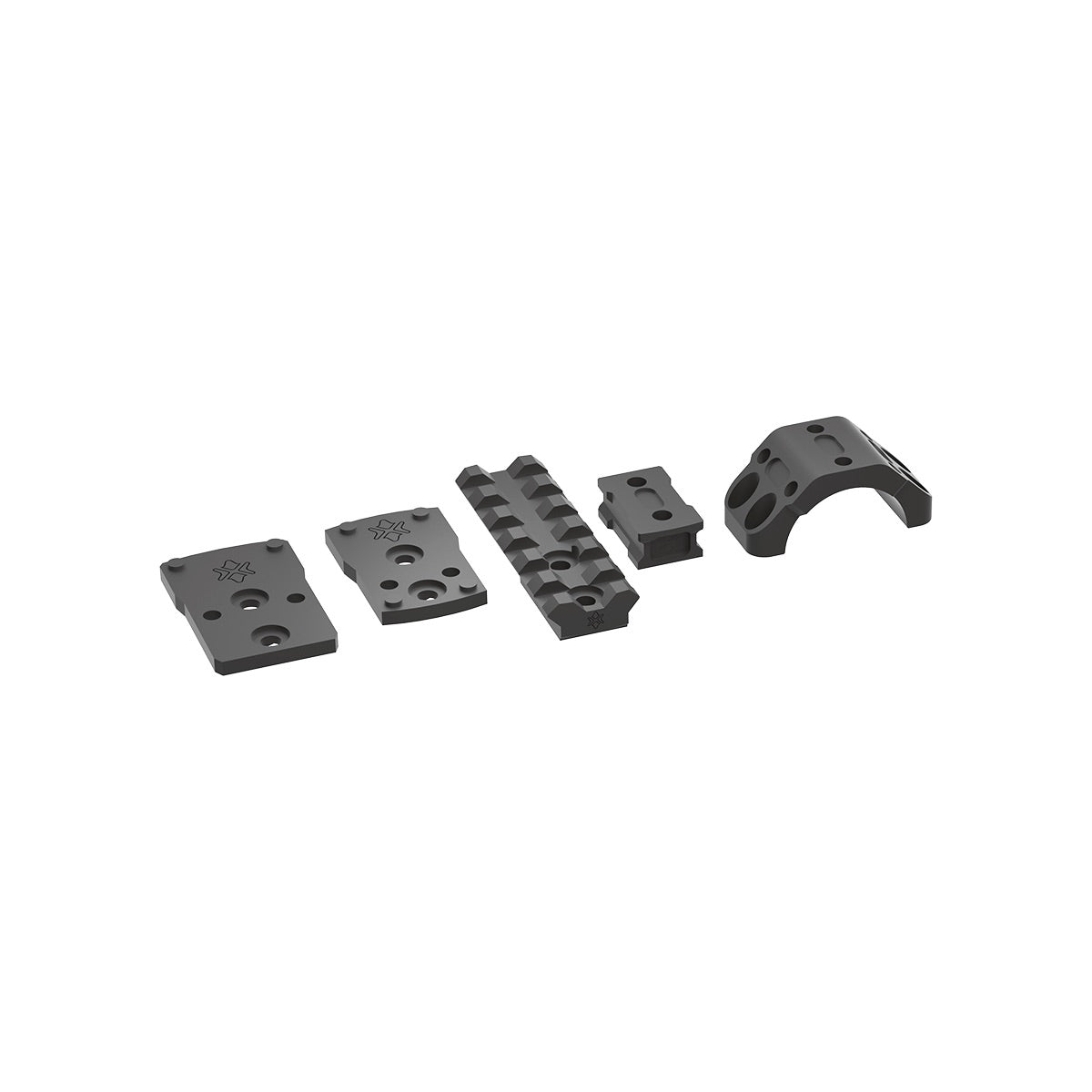 VO 30mm X-ACCU Mount Assembly Kit (4 Screws Ring) - Black
