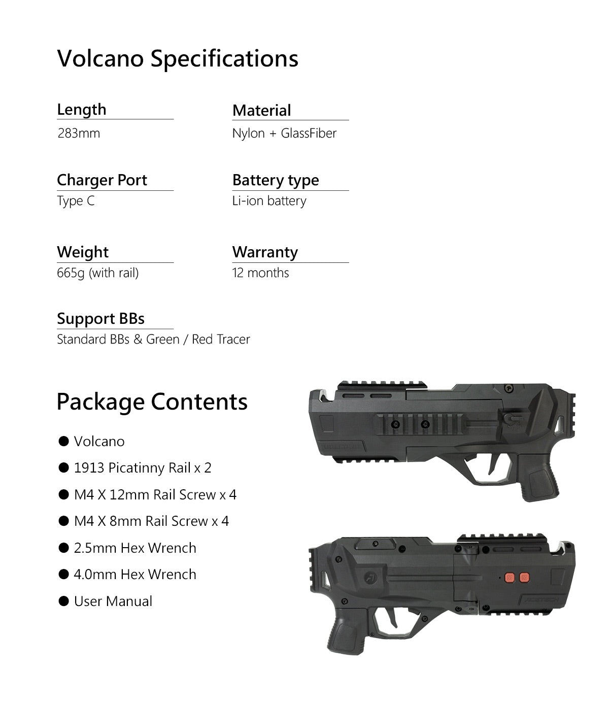 VOLCANO Tracer Grenade Launcher 40mm