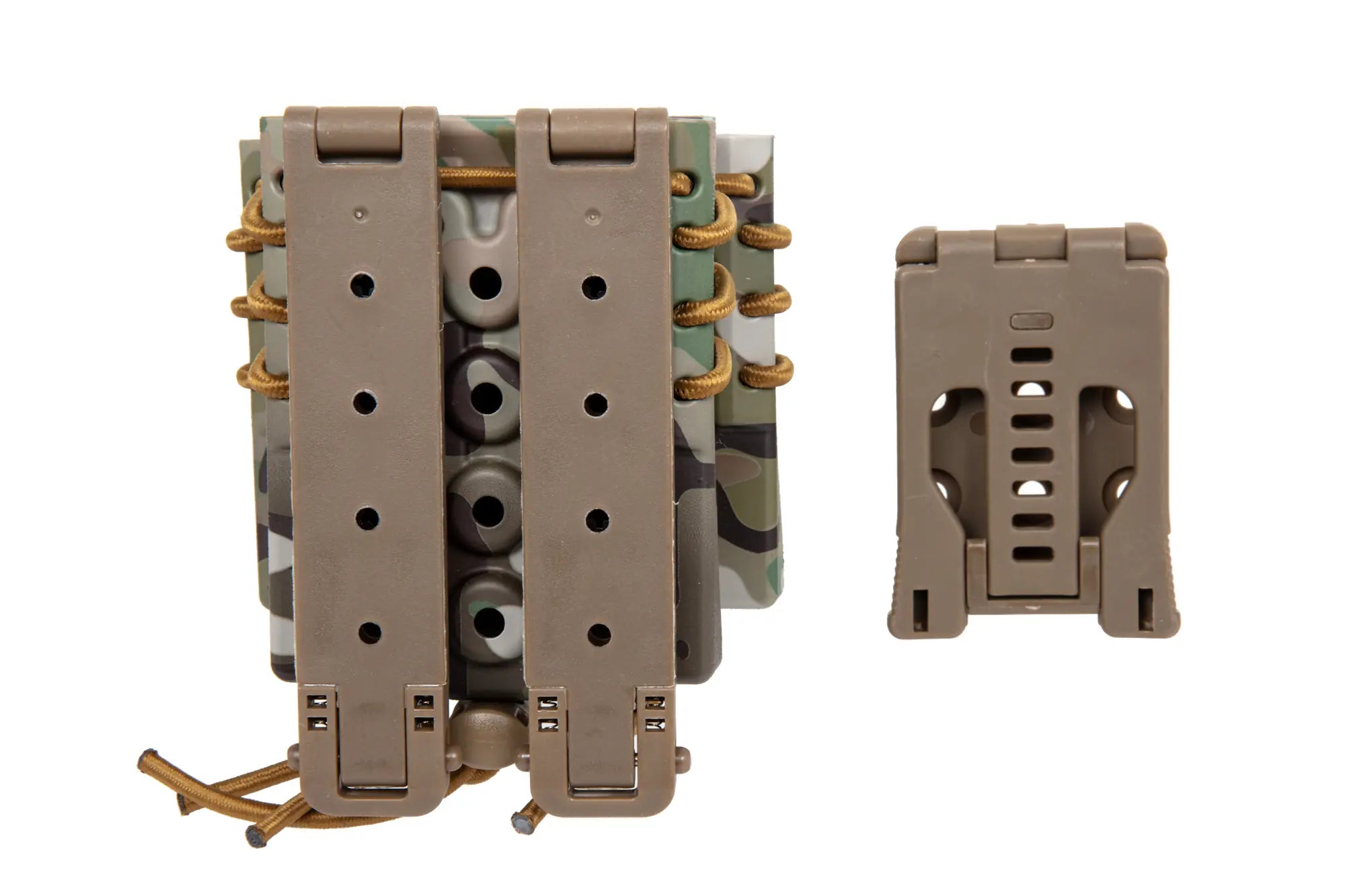 Carrier for 2 9mm magazines and an M4/M16 magazine Wosport Urban Assault Quick Pull Multicam