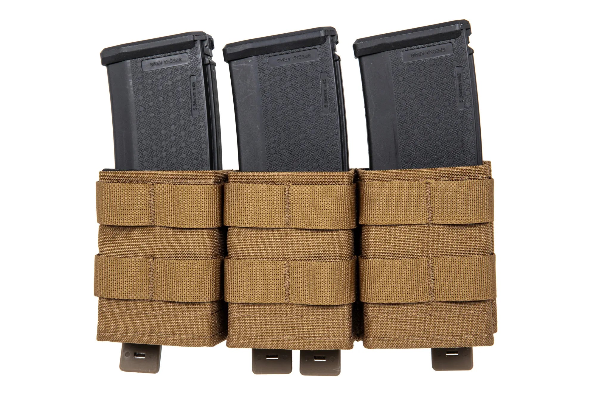 Triple open magazine pouch 7.62 mm Wosport Coyote Brown-1