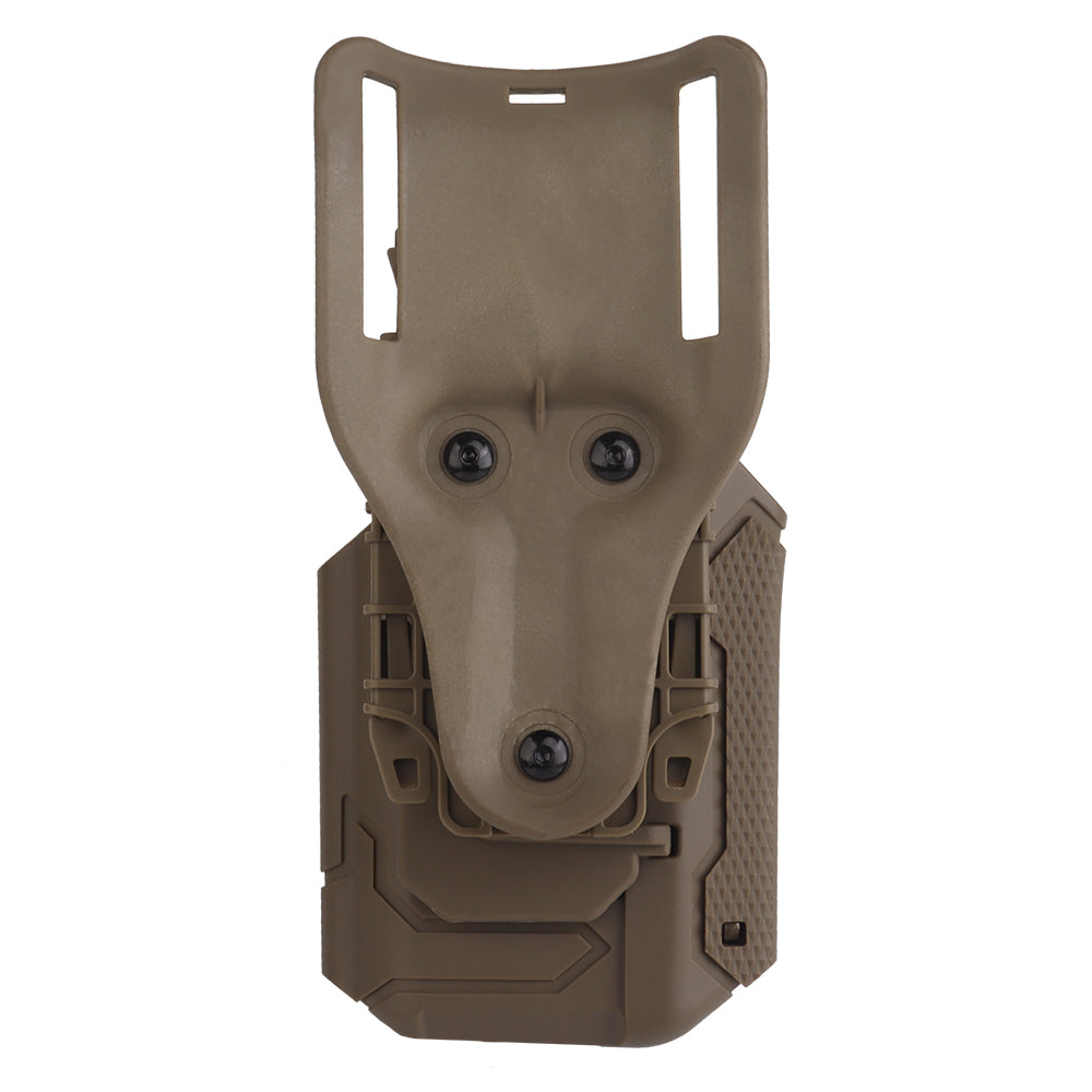 Wosport universal holster for pistols with X300A flashlight GB-81 Tan-3