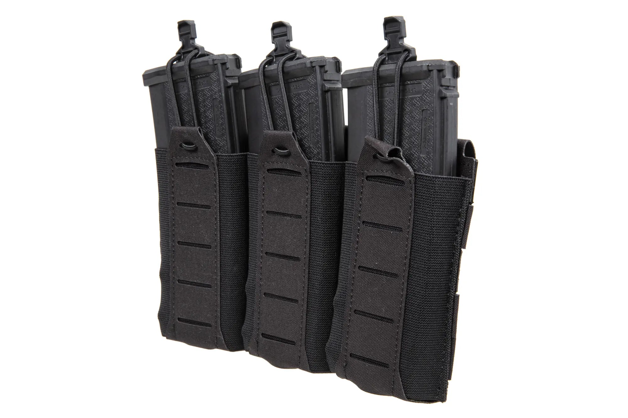 Front panel for three 5.56 MG-97-BLK magazines