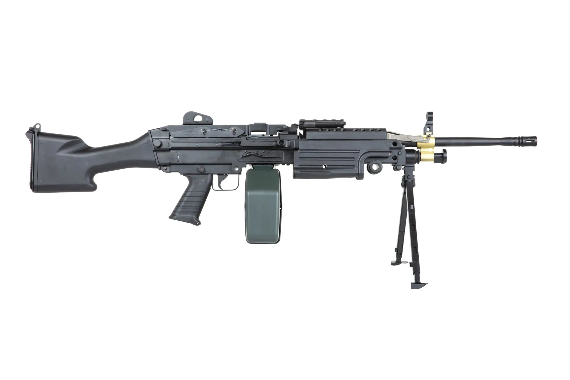 A&K Cybergun M249 MK2 Black Airsoft Machine Gun-3