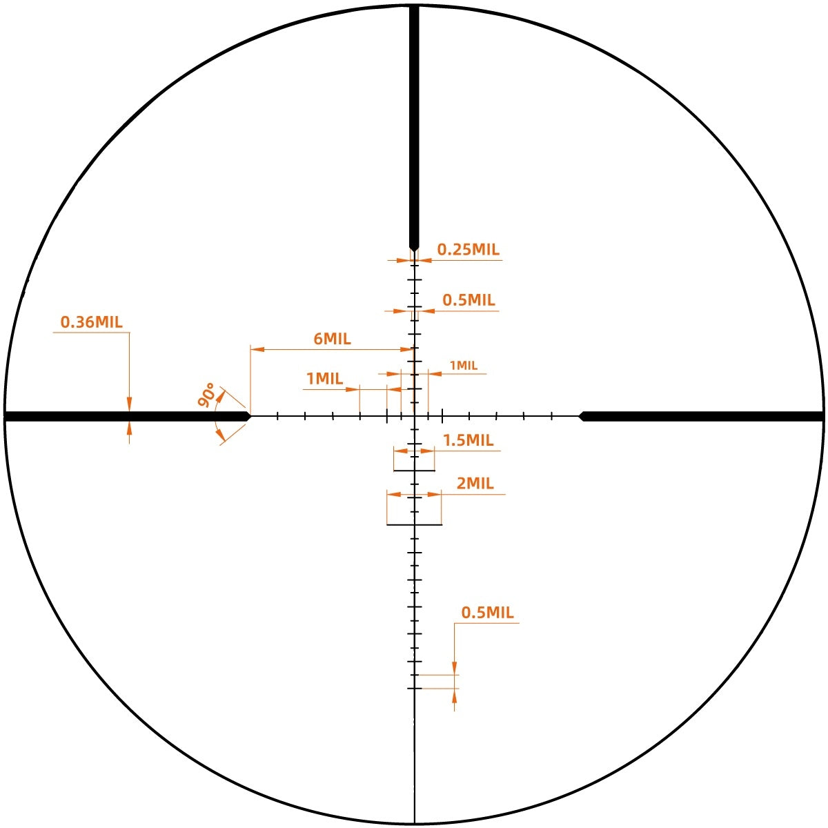 Riflescope VictOptics SOI 4-12x40 AO - Black