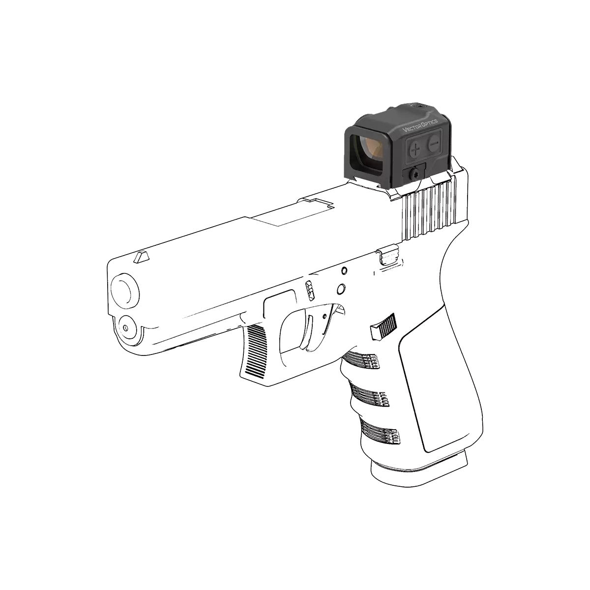 VO FRENZY Plus 1x18x22 Enclosed Red Dot Sight - Black