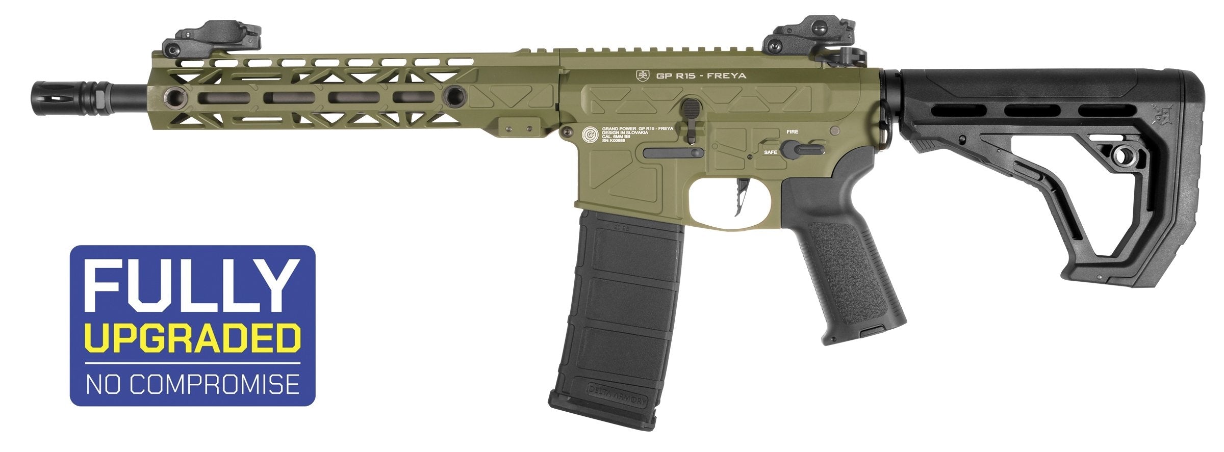 Delta Armory GP FREYA R15 M-LOK 10" Gen2 - Green