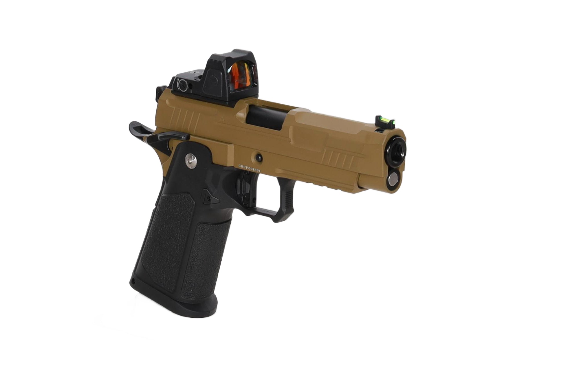 Vanguard 4.3" Hi-Capa GBB + red dot sight Half-Tan