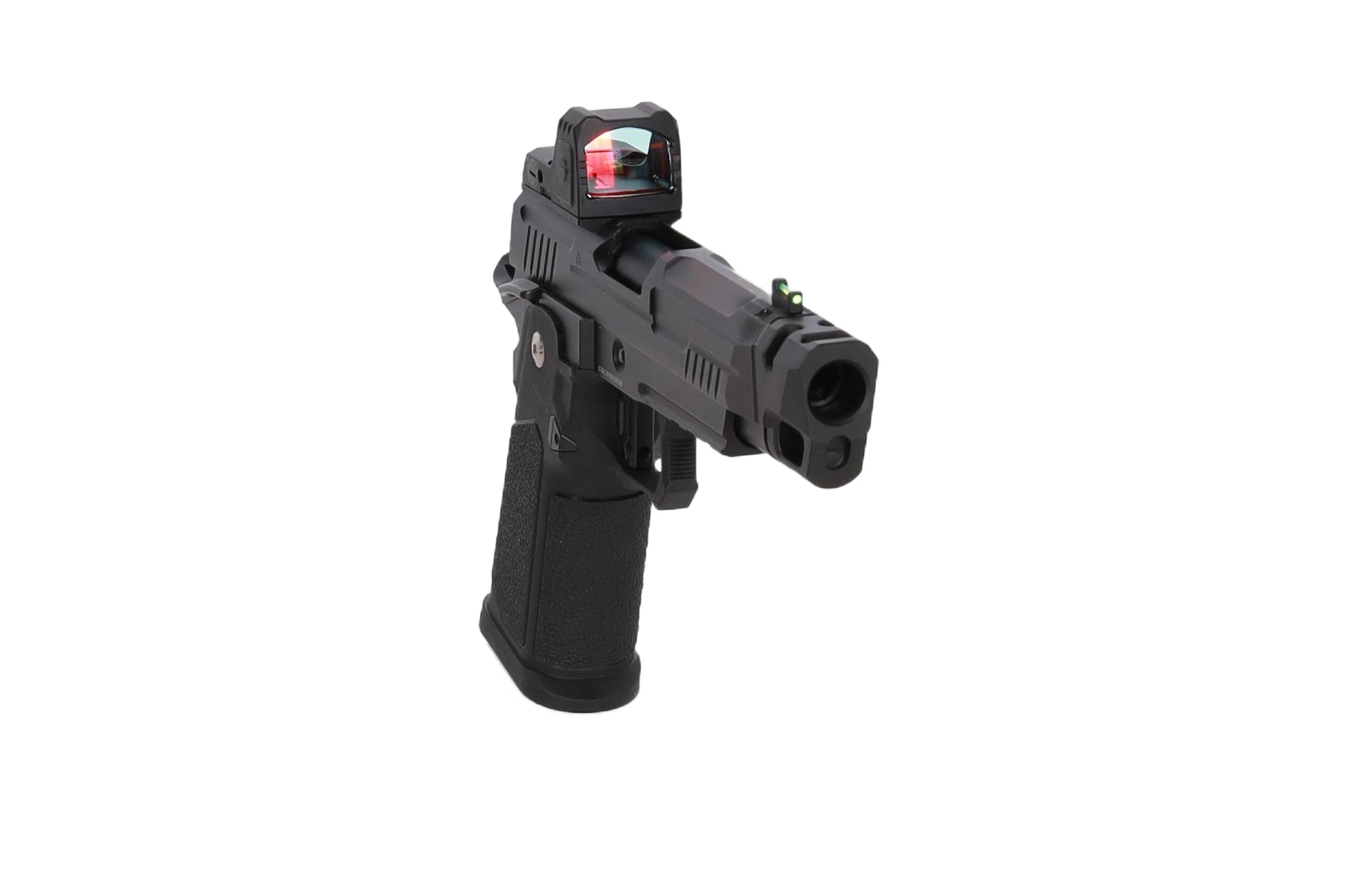 Vanguard 4.3" Hi-Capa GBB + red dot + compensator Black