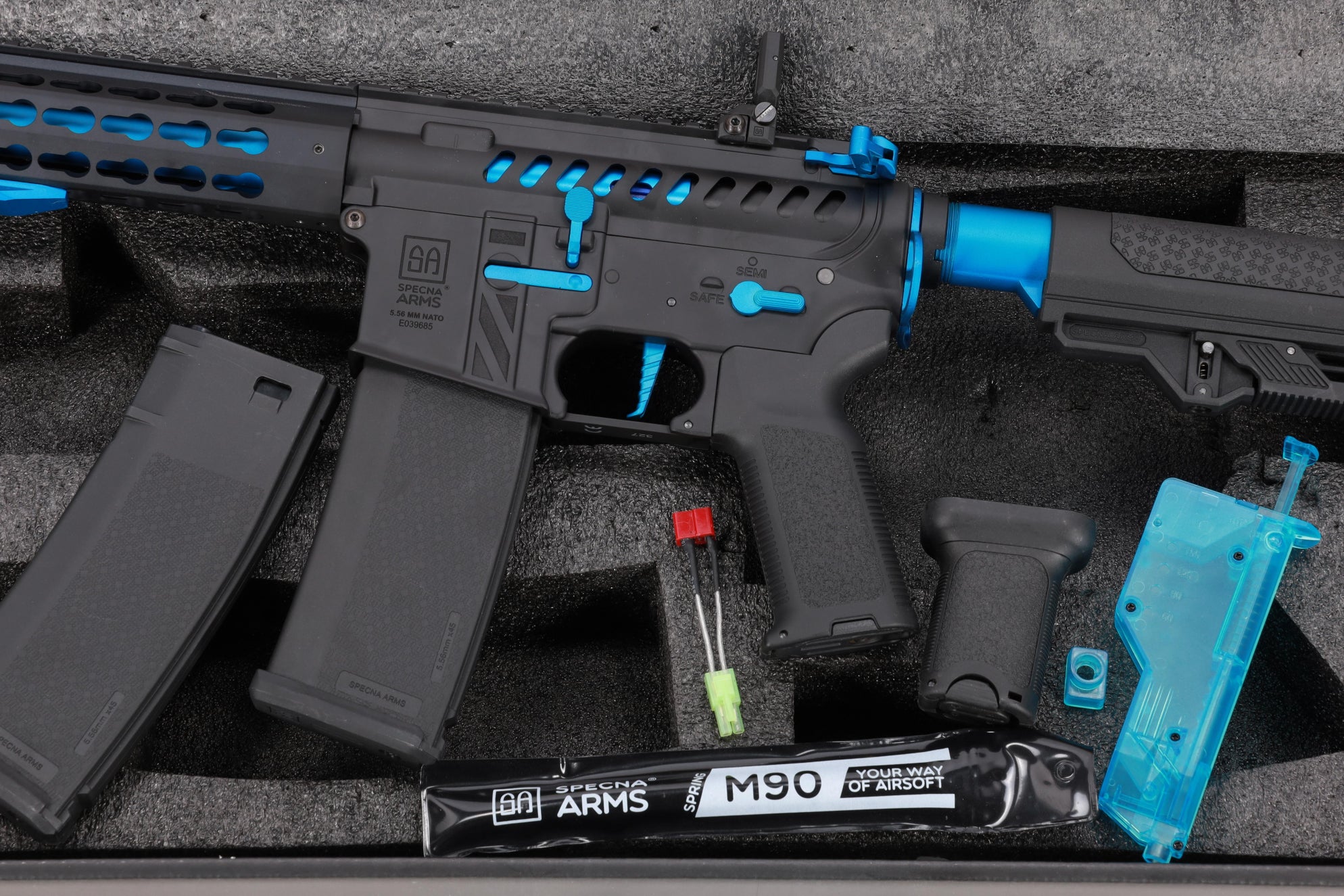 M4 Airsoft SA-E40 EDGE HAL 2 ETU V2 Blue