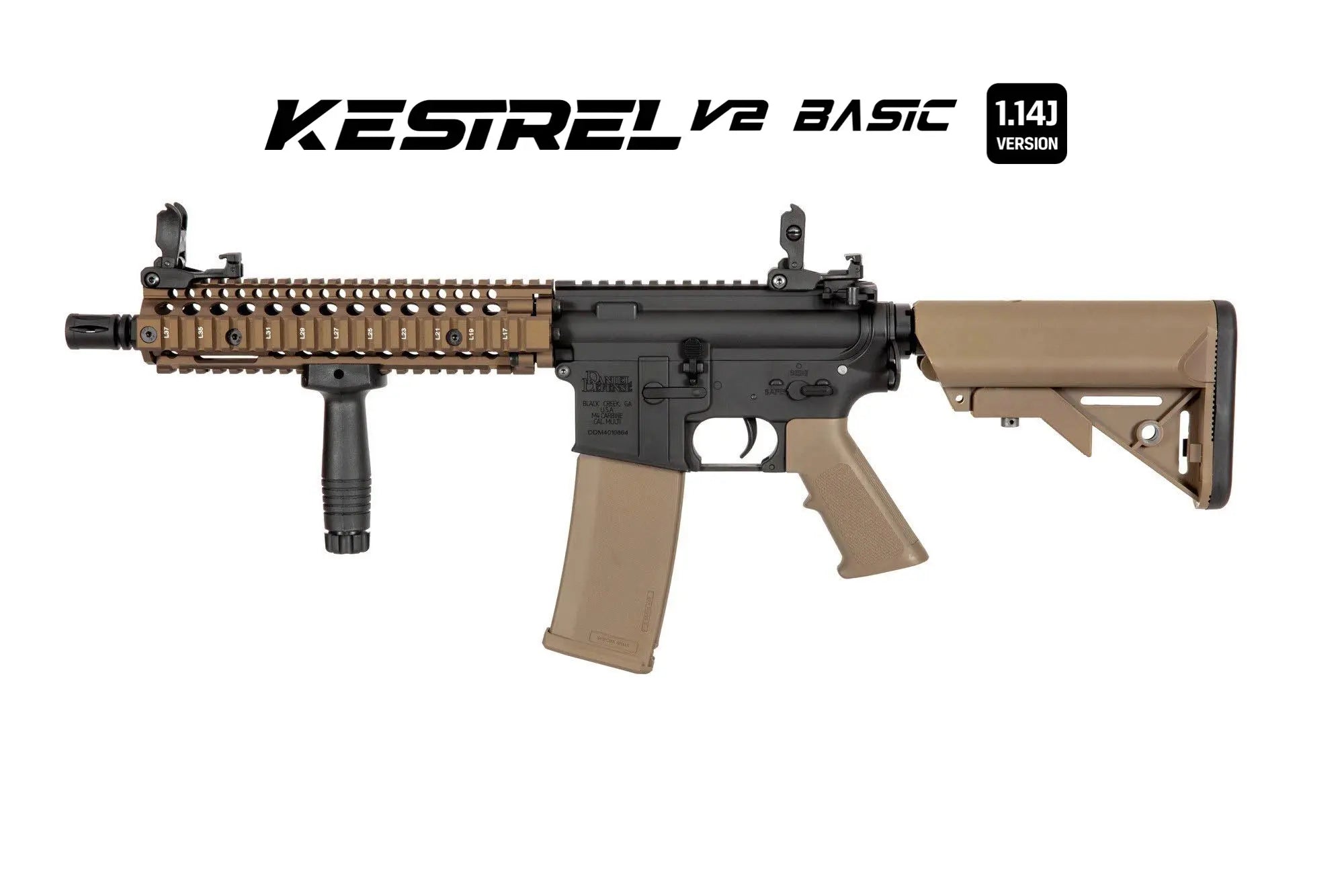Specna Arms Daniel Defense® MK18 SA-E19 EDGE™ Kestrel™ ETU 1.14 J Chaos Bronze airsoft rifle-11