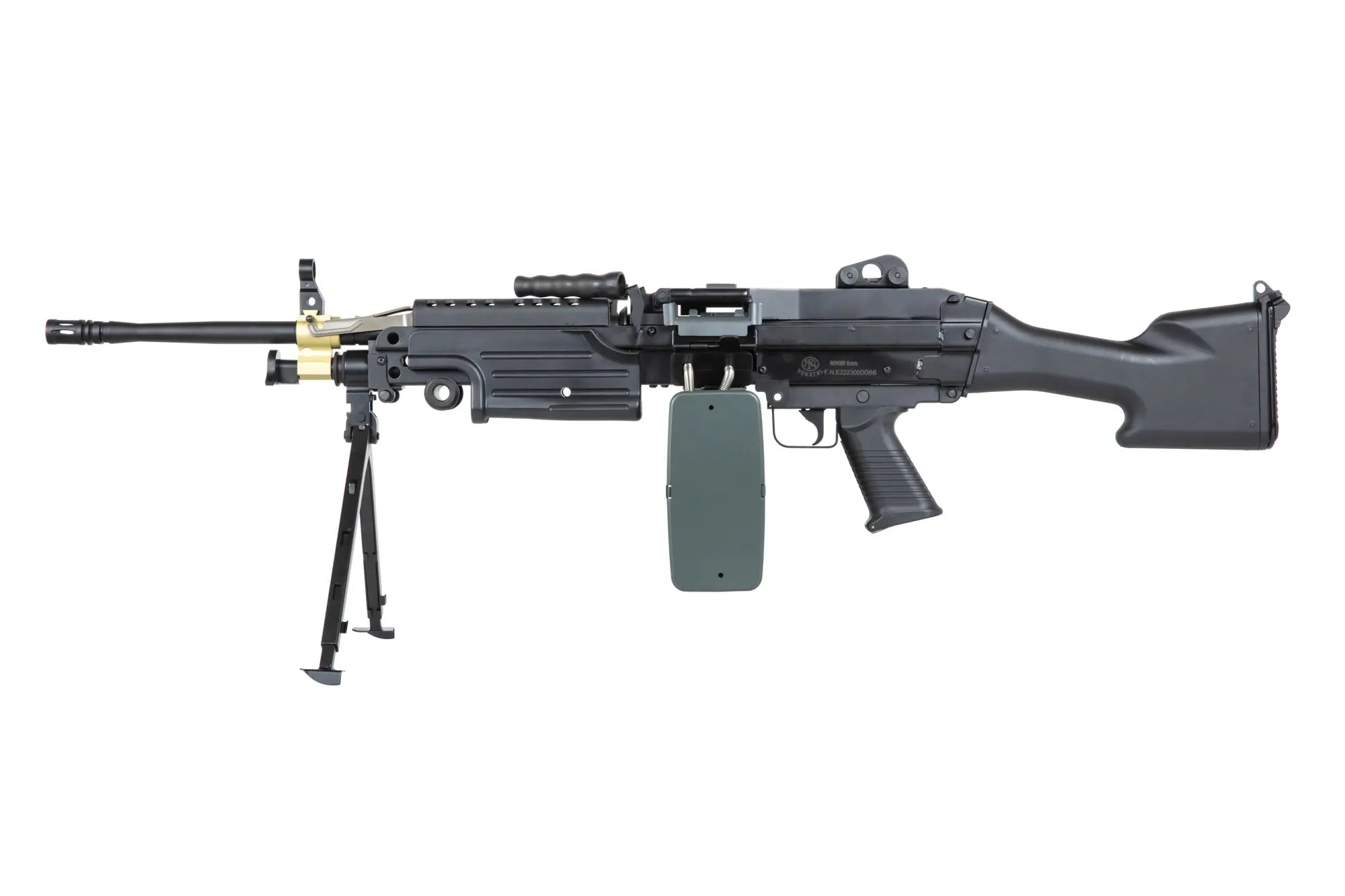 A&K Cybergun M249 MK2 Black Airsoft Machine Gun-4