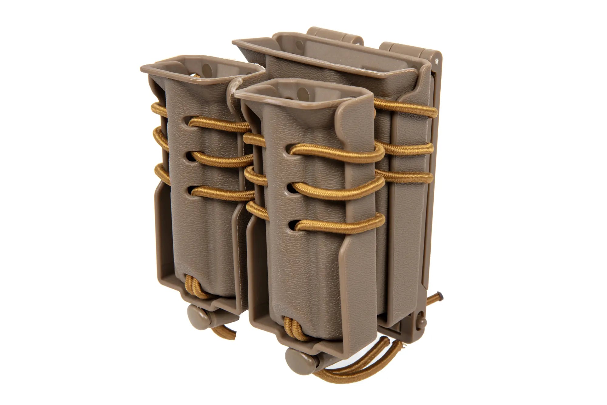 Carrier for 2 9mm magazines and an M4/M16 magazine Wosport Urban Assault Quick Pull Tan