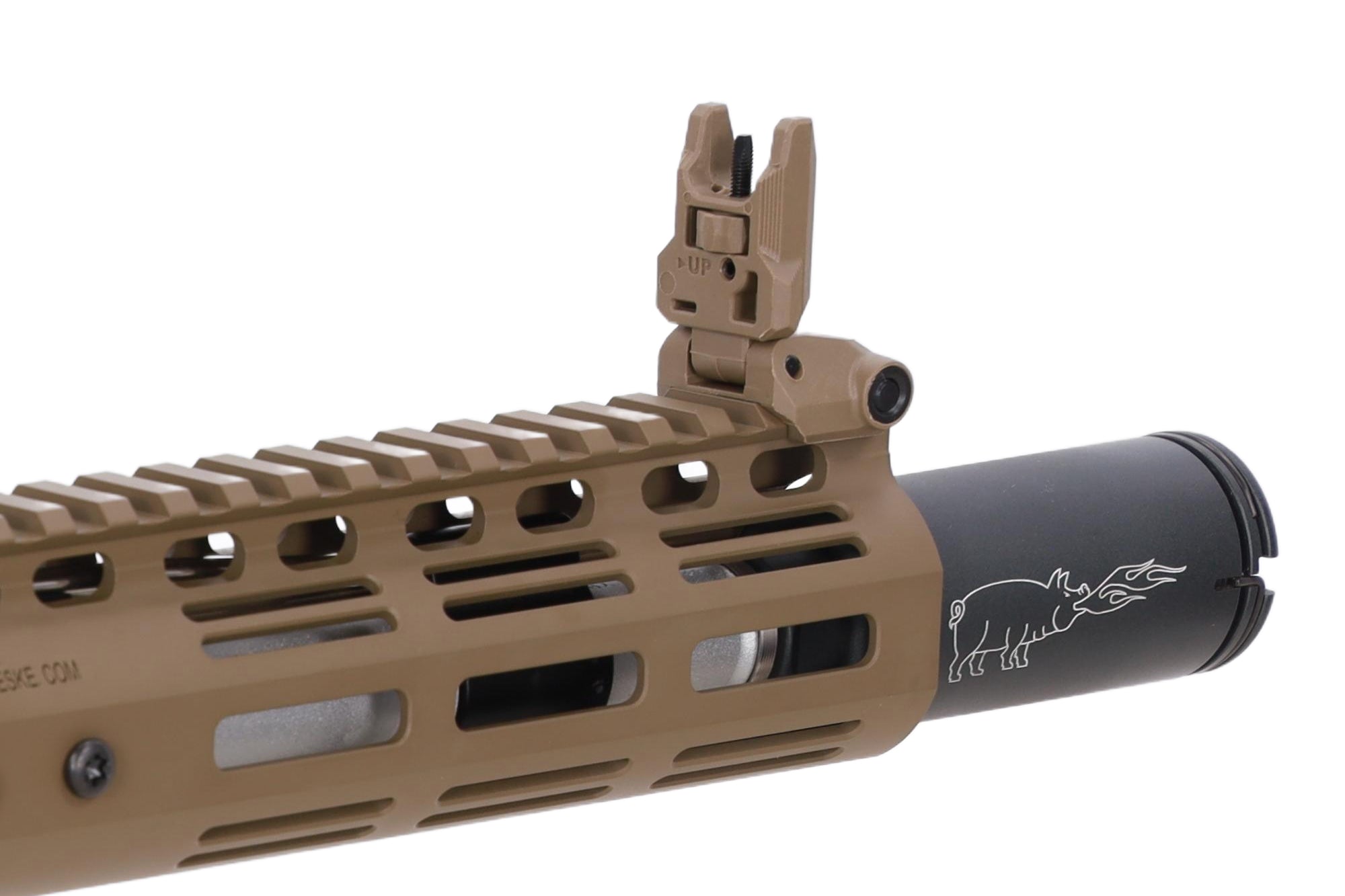 CYMA Noveske x EMG N4 Gen.3 SBR Platinum Gen.2 7" AEG Assault Rifle - Tan-7