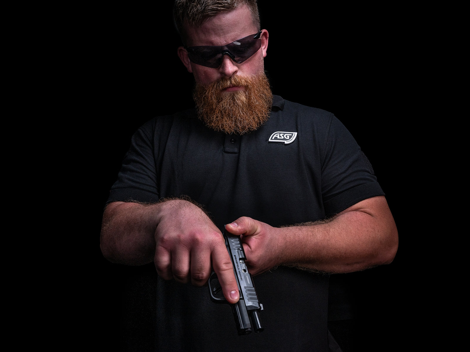 ASG Springfield Armory HellCat Pro, CO2 Blowback, Metal Slide - Black