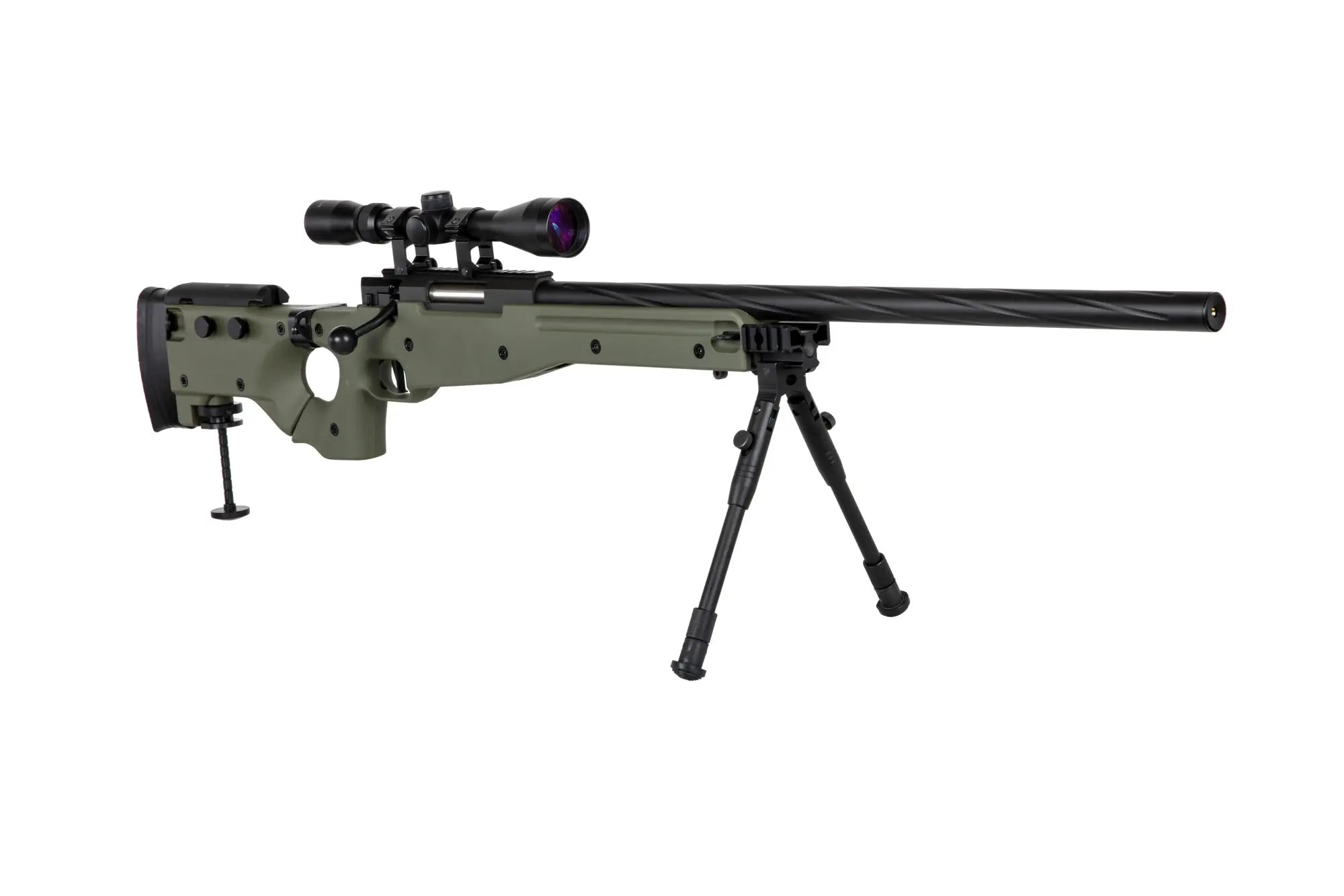 Specna Arms SA-S14 sniper airsoft rifle with scope and bipod Olive-3