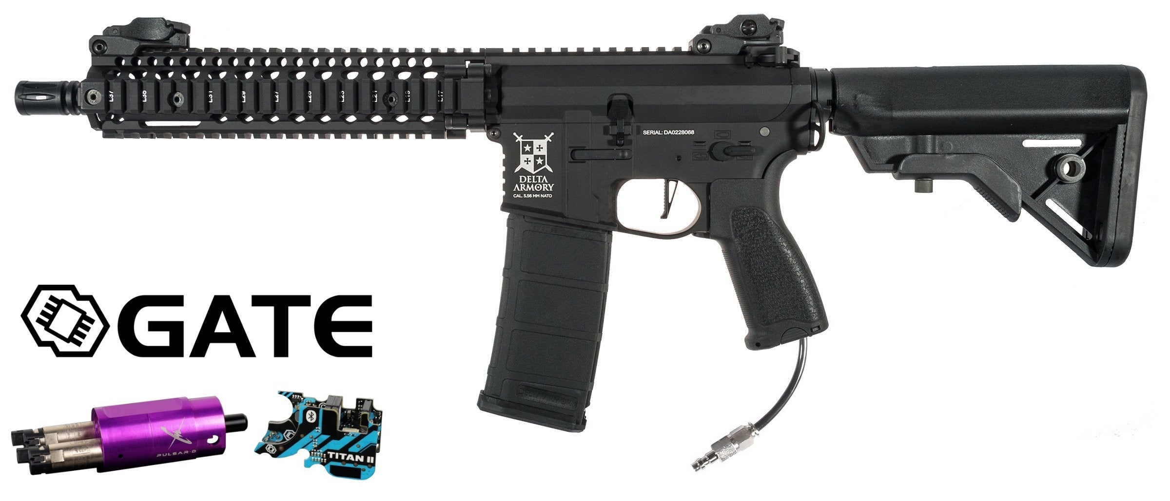 Delta Armory MK18 ALPHA HPA Pulsar D, TITAN II - Black