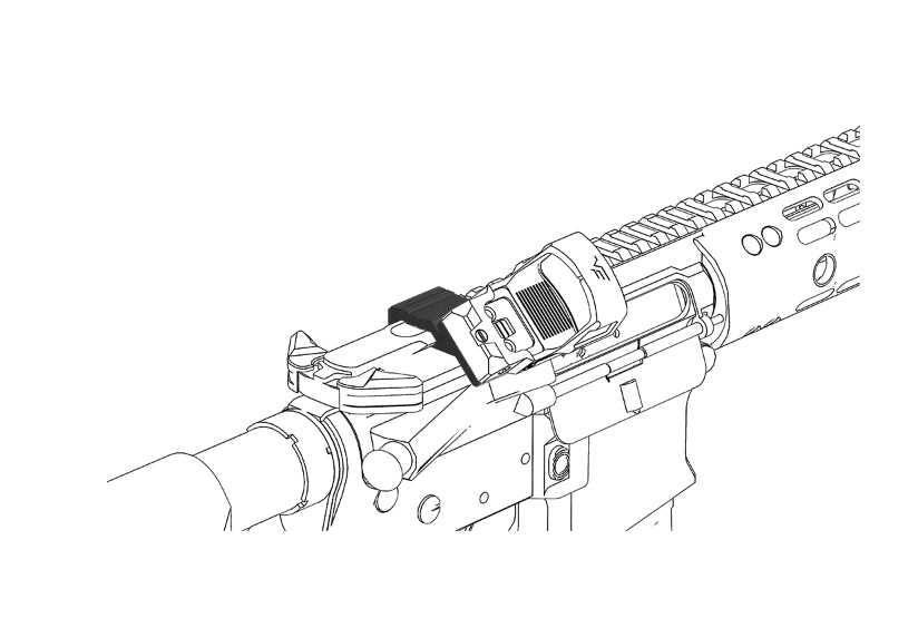 VO Universal 45° Offset Red Dot Sight RIS Mount - Black