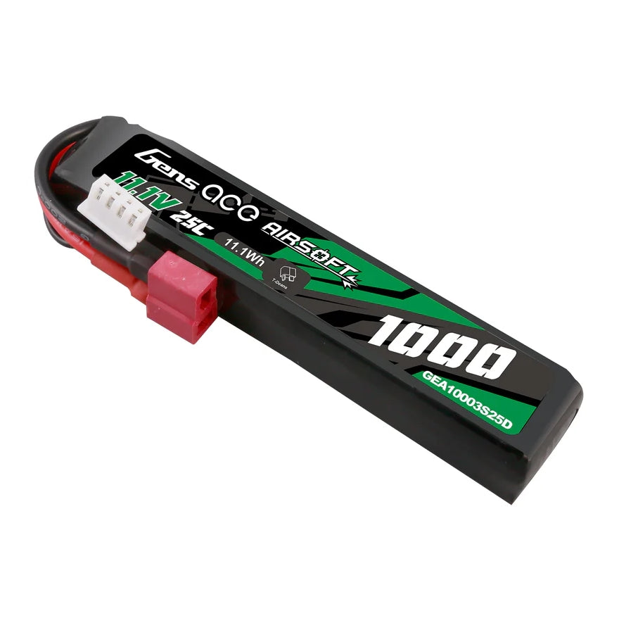 11.1V 1000mAh, 25C Li-Pol Battery T-Dean - Buffer Stick