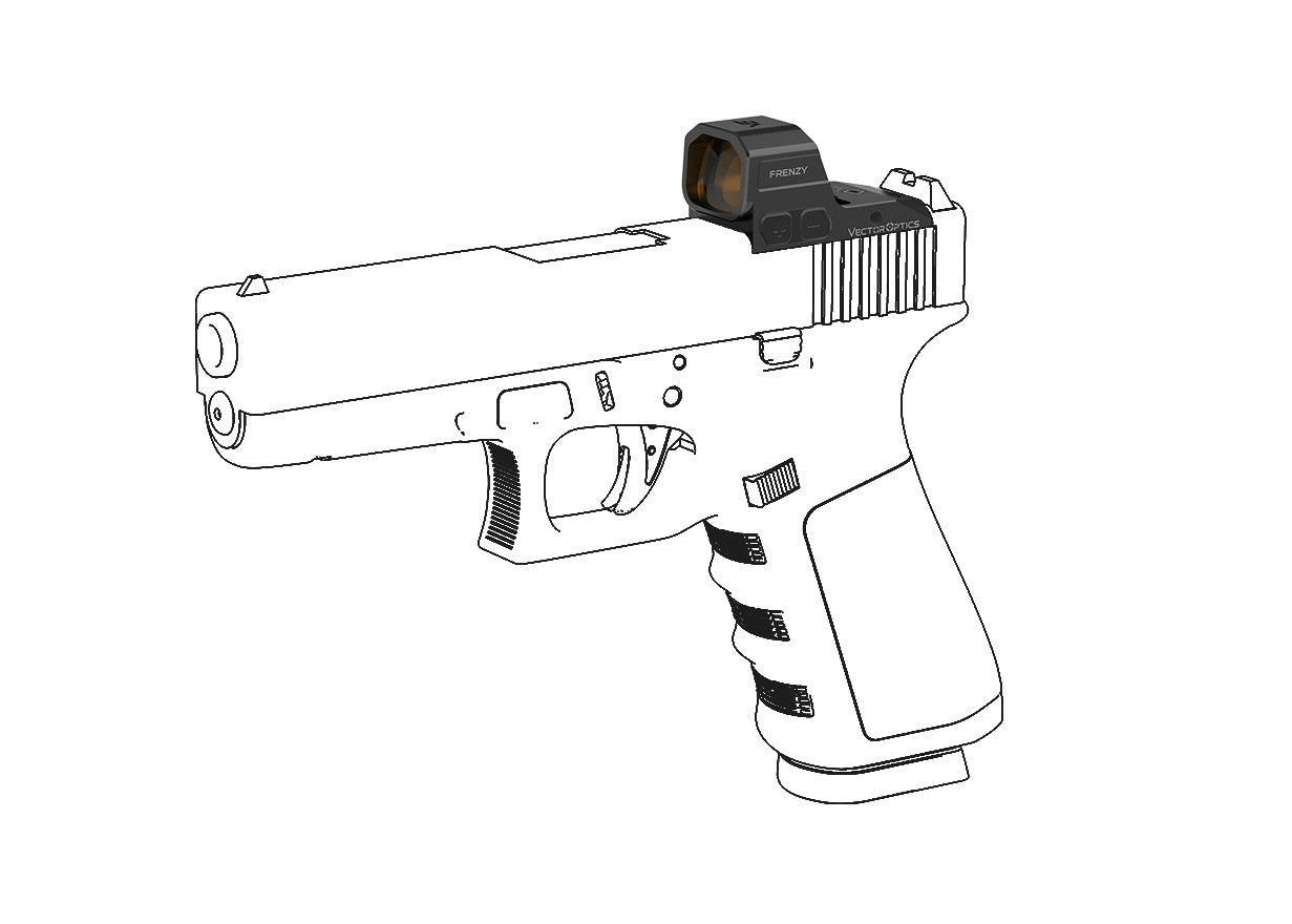 VO FRENZY 1x16x21 Glock MOS Red Dot Sight - Black