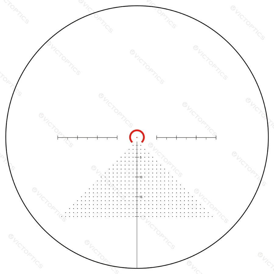 VictOptics LPVO Riflescope S6 1–6x24 plus One-Piece Mount - Black