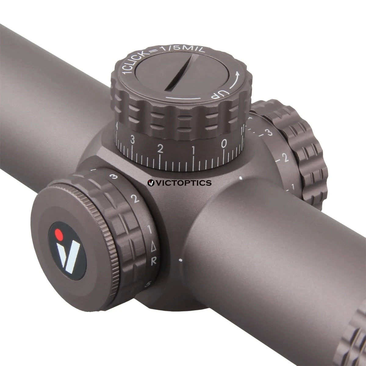 VictOptics LPVO Riflescope S6 1–6x24 plus One-Piece Mount - Brown