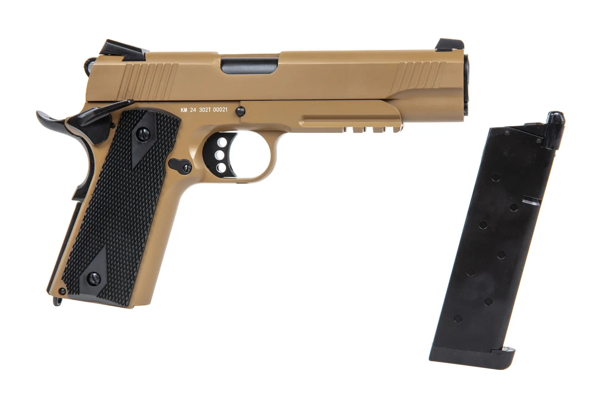 Replica of the Double Bell M1911 302 Tan pistol-5