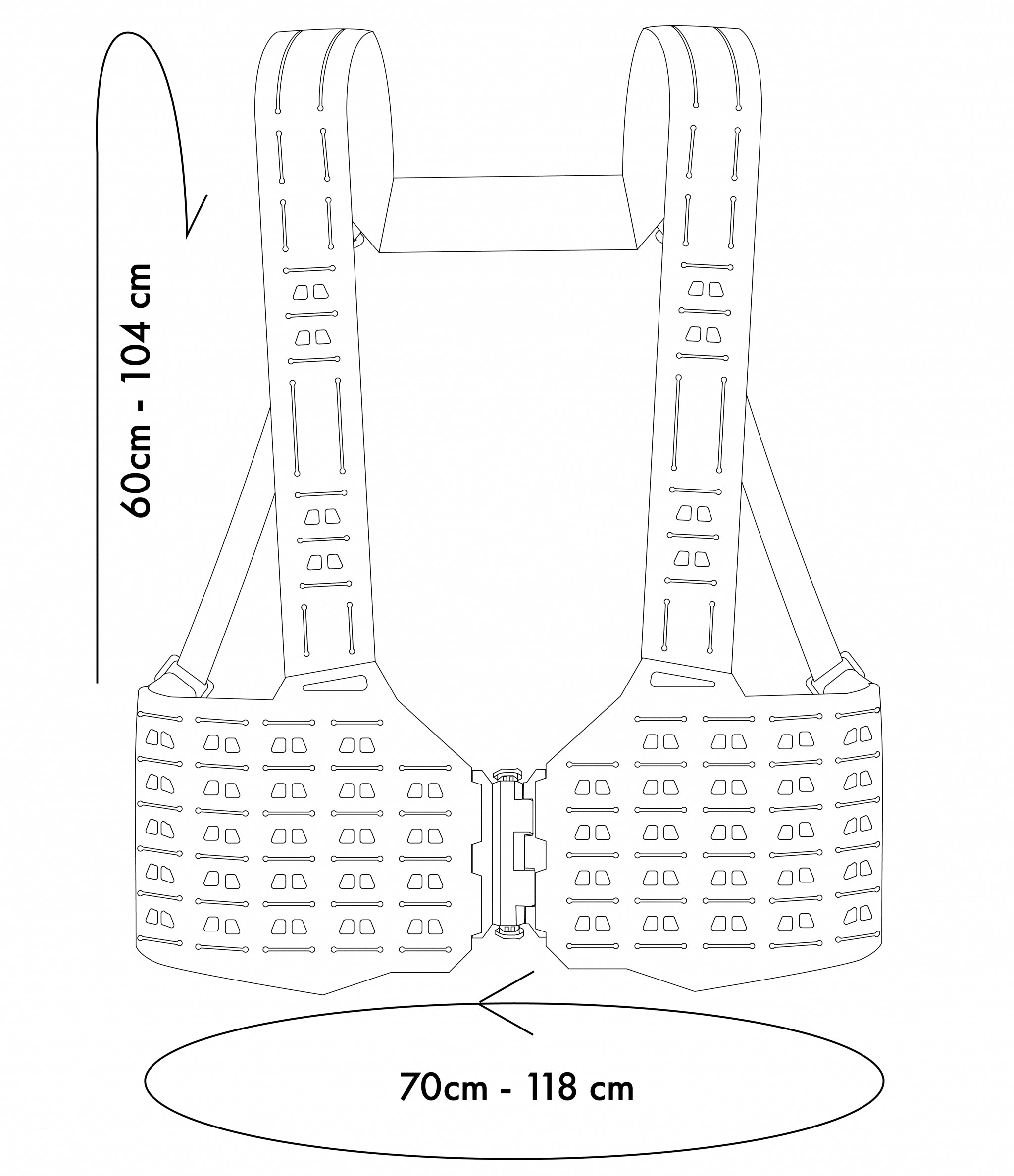 Novritsch LOW-PROFILE MOLLE Chest-rig - Black