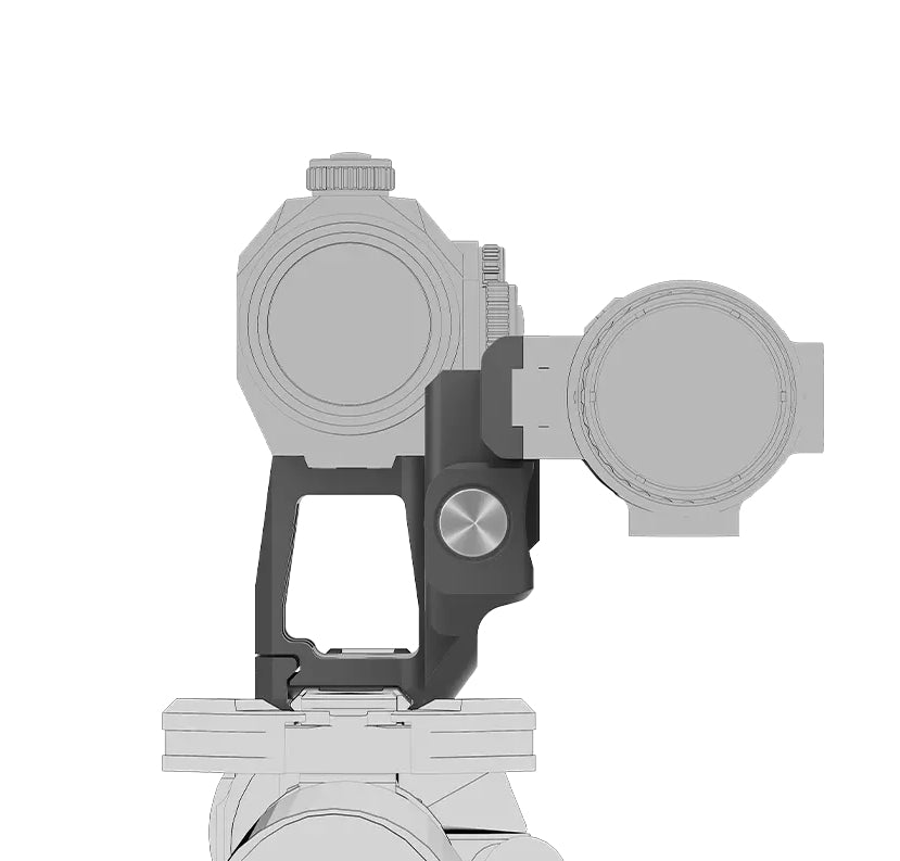 VO 1-Piece RIS Base for SCRAPPER Red Dot Sight and PARAGON Magnifier - Black