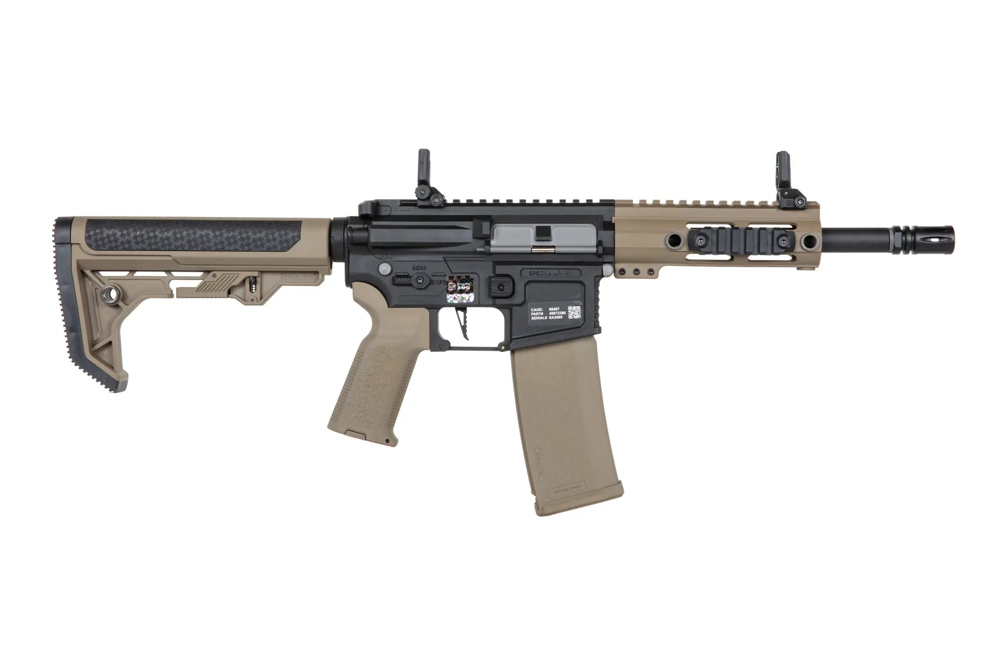 Specna Arms SA-F04-RL FLEX™ Light Ops Stock/ New Receiver HAL ETU™ Half-Tan airsoft Carbine-4