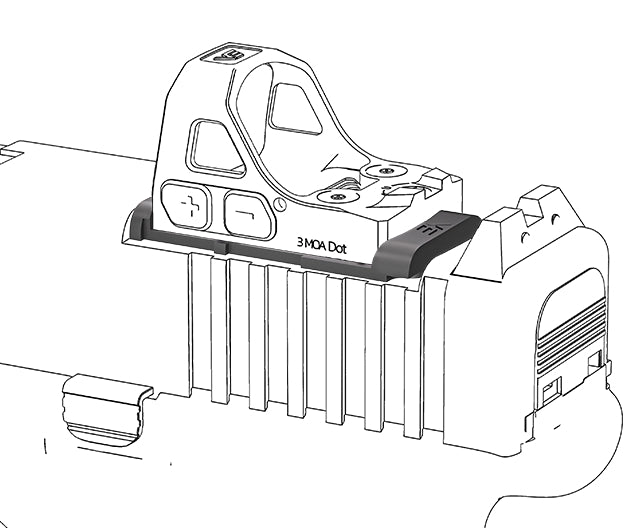 VO MOS Adapter for MAG RMS Footprint - Black