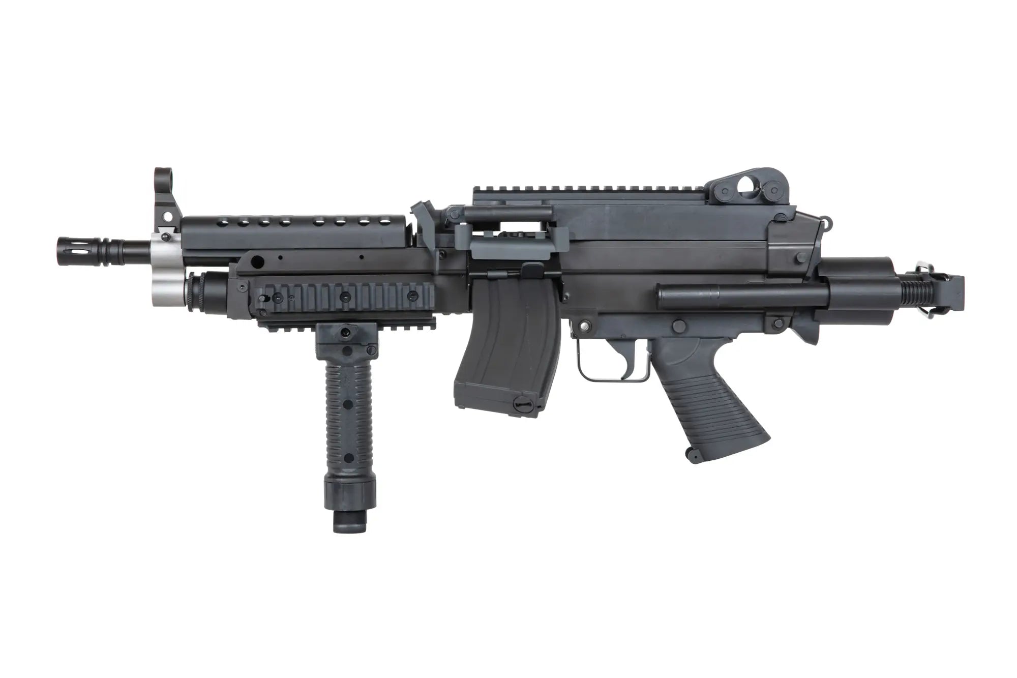 A&K M249 Para Black Airsoft Machine Gun-3