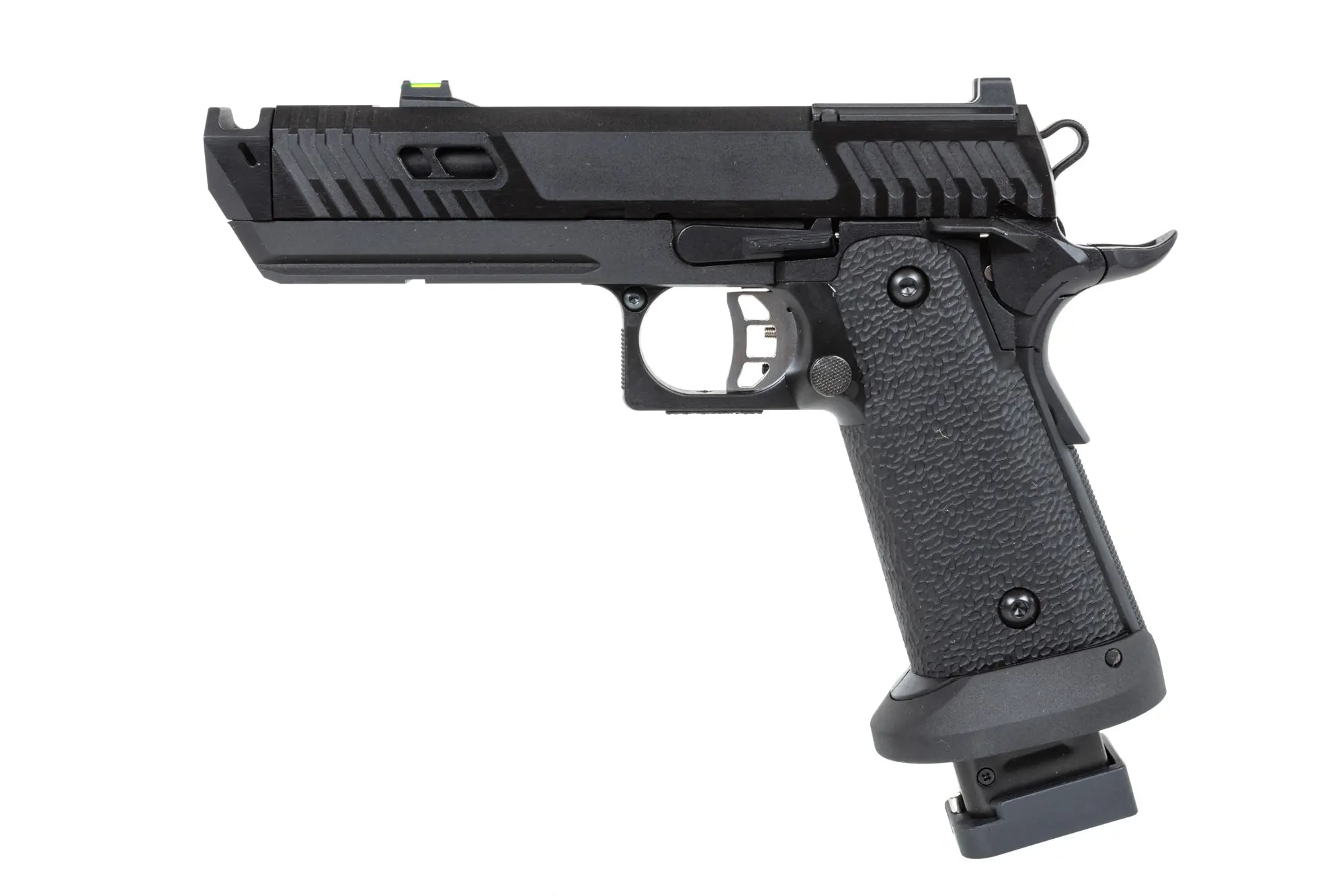 airsoft SRC Dark Viper DUAL POWER pistol with CO2 magazine Black-2