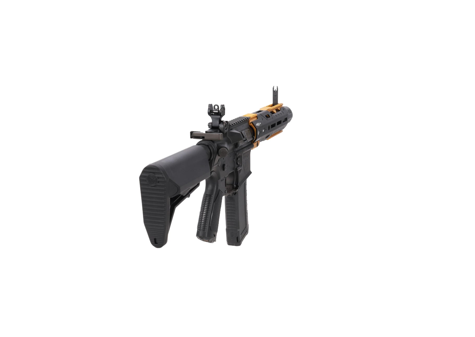 King Arms x Strike Industries Sentinel GRIDLOK® 8.5" Aster SE ETU Black and Gold airsoft Carbine-10