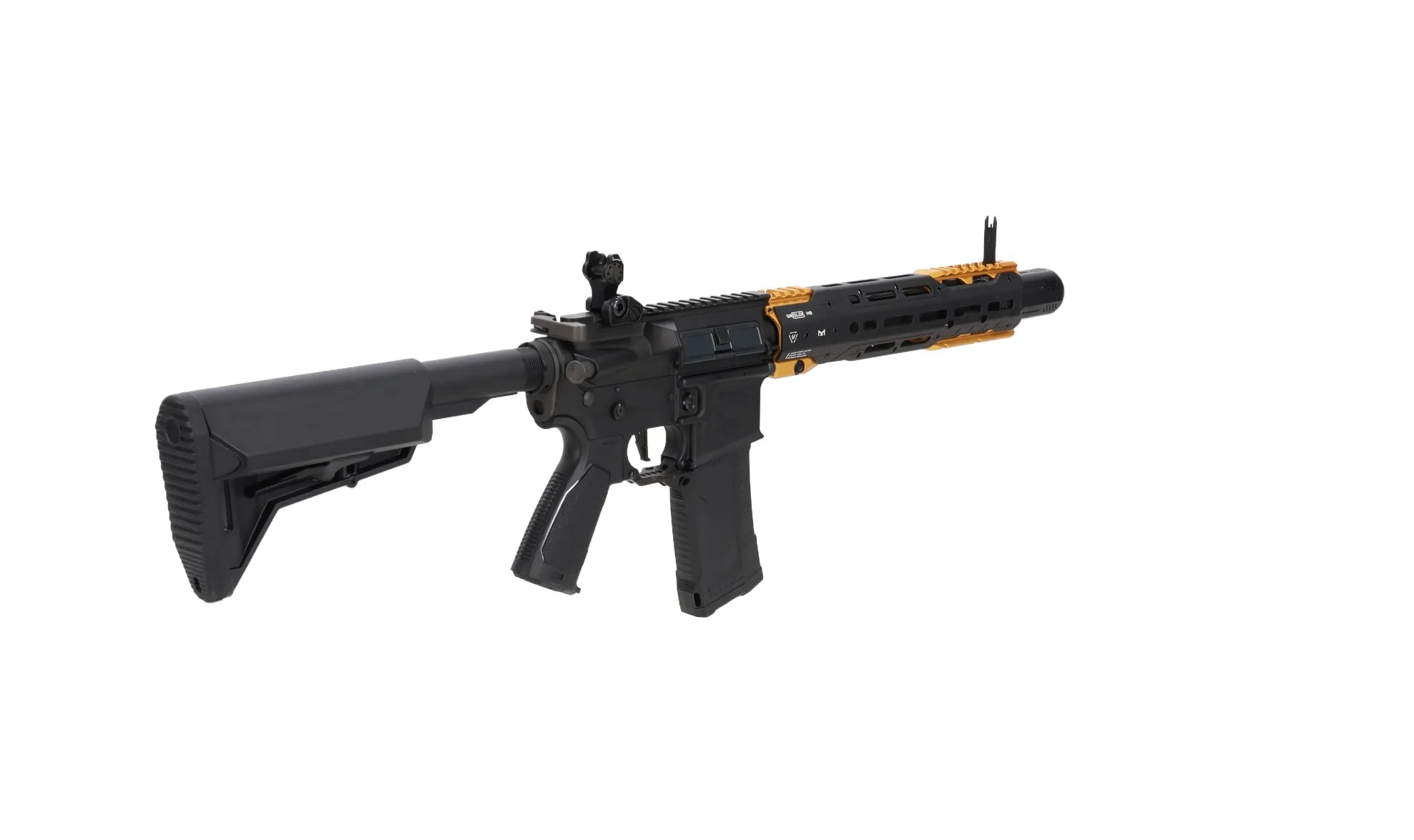 King Arms x Strike Industries Sentinel GRIDLOK® 11" Aster SE ETU Black and Gold airsoft Carbine-13